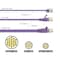 Bestlink Netware CAT6A UTP Super-Slim Ethernet Network Cable 32AWG- 1ft- Purple 100290PU - alternate 2